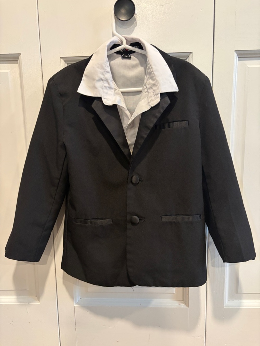 Boys' Black Dress Blazer Jacket and White dress shirt